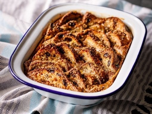 Arctic Caramel Bread and Butter Pudding