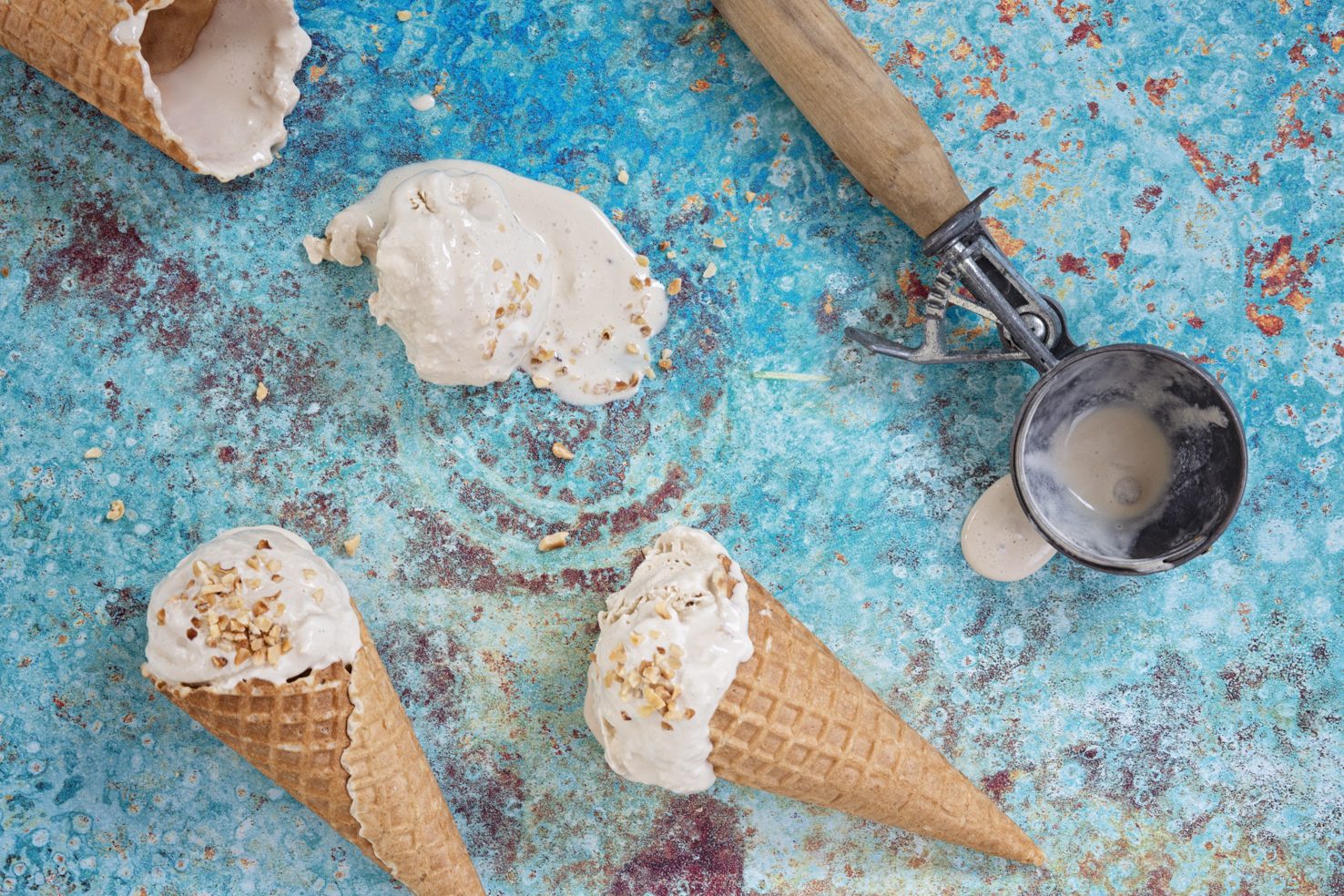 Café Latte Ice Cream with coffee shot - Arctic Iced Coffee