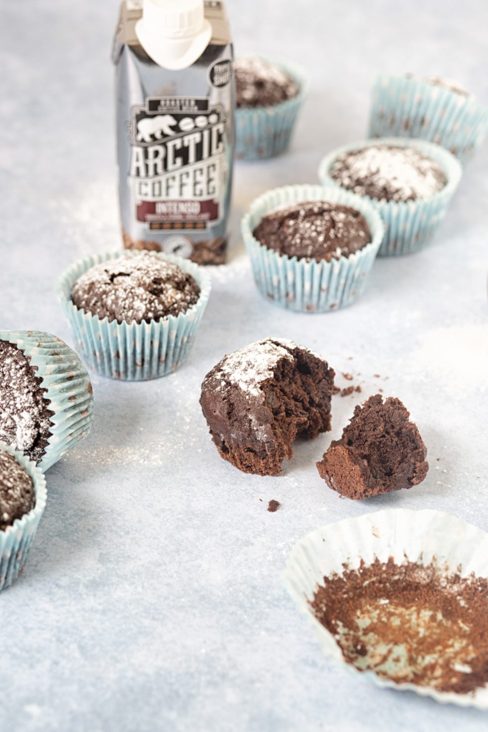Double Chocolate Espresso Muffins - Arctic Iced Coffee