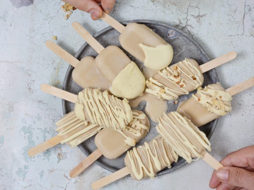 White Chocolate Coffee lollies / popsicles