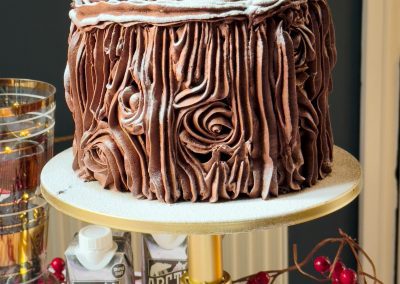 Chocolate Fudge Yule Cake