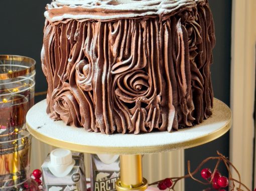 Chocolate Fudge Yule Cake