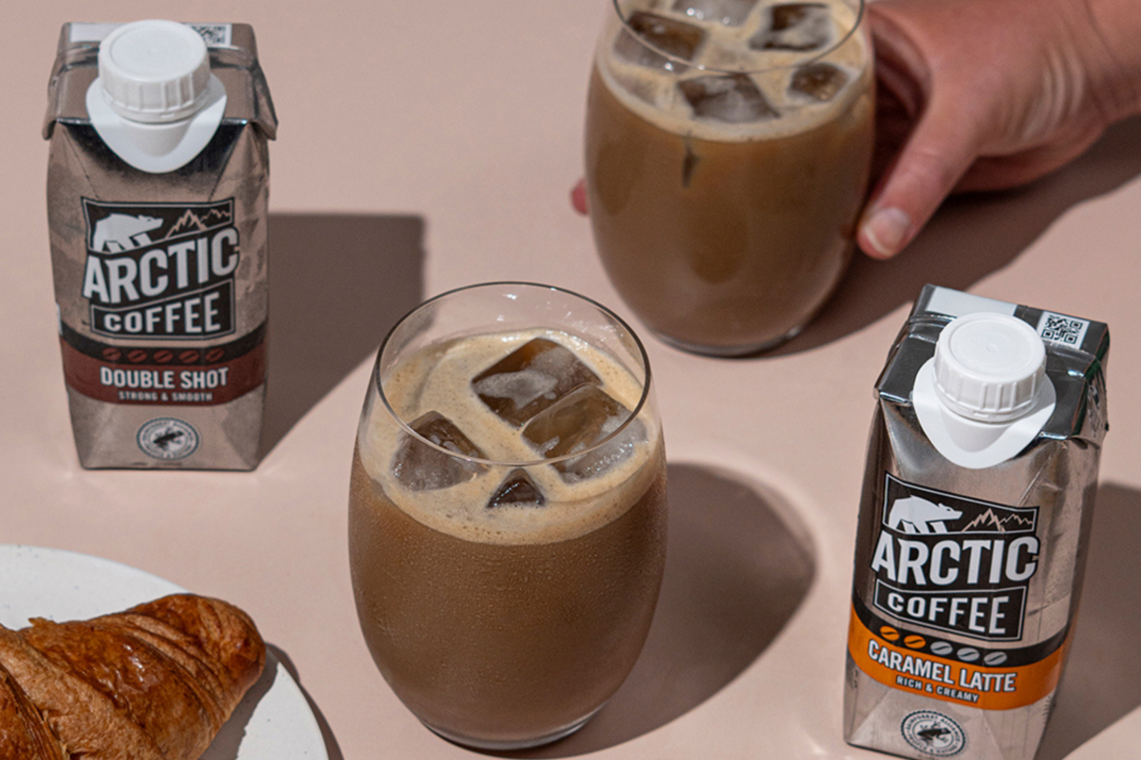 Arctic Breakfast Scene Range of Arctic Coffee's on a breakfast table