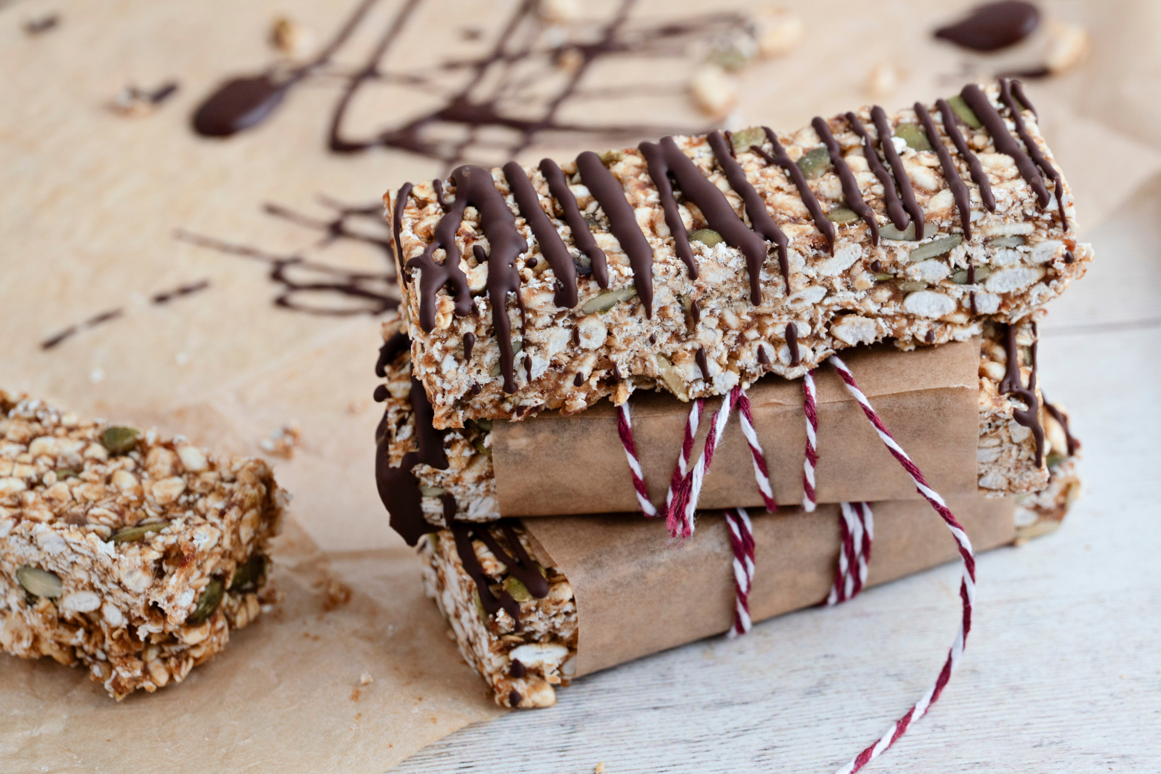 No Bake Oat and Protein Caramel Bar A gym goer holding a carton of Arctic Iced Coffee