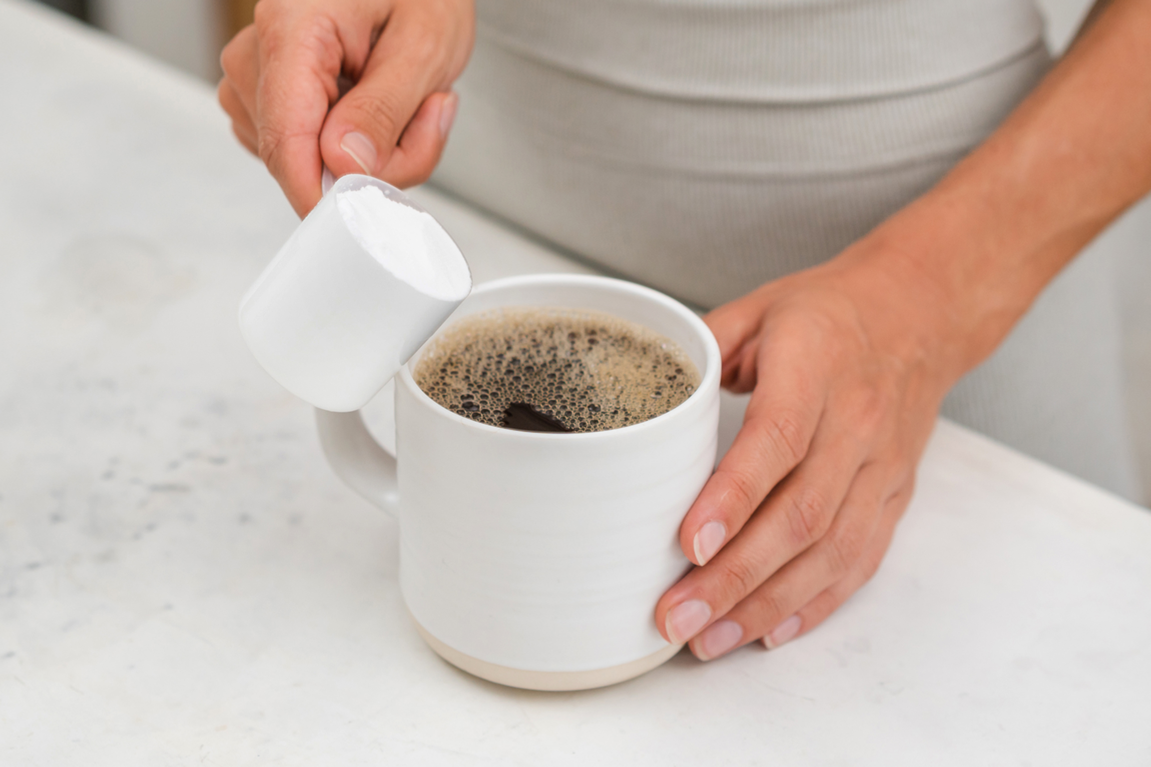 Blue ‘functional coffee’ Green ‘collagen coffee’ Red ‘protein coffee’ Yellow ‘mushroom coffee’ (2)