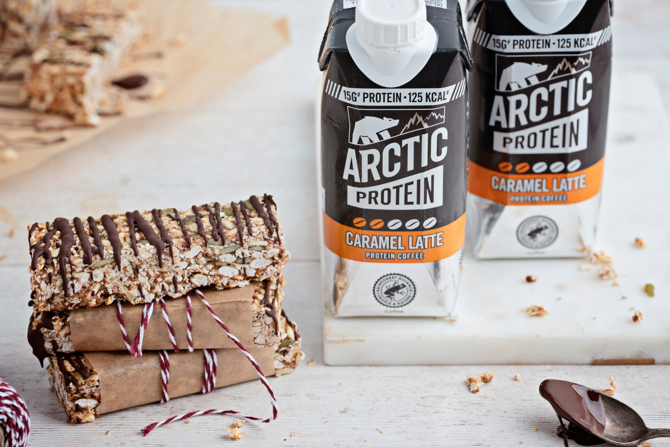 Blue ‘functional coffee’ Green ‘collagen coffee’ Red ‘protein coffee’ Yellow ‘mushroom coffee’ (3)