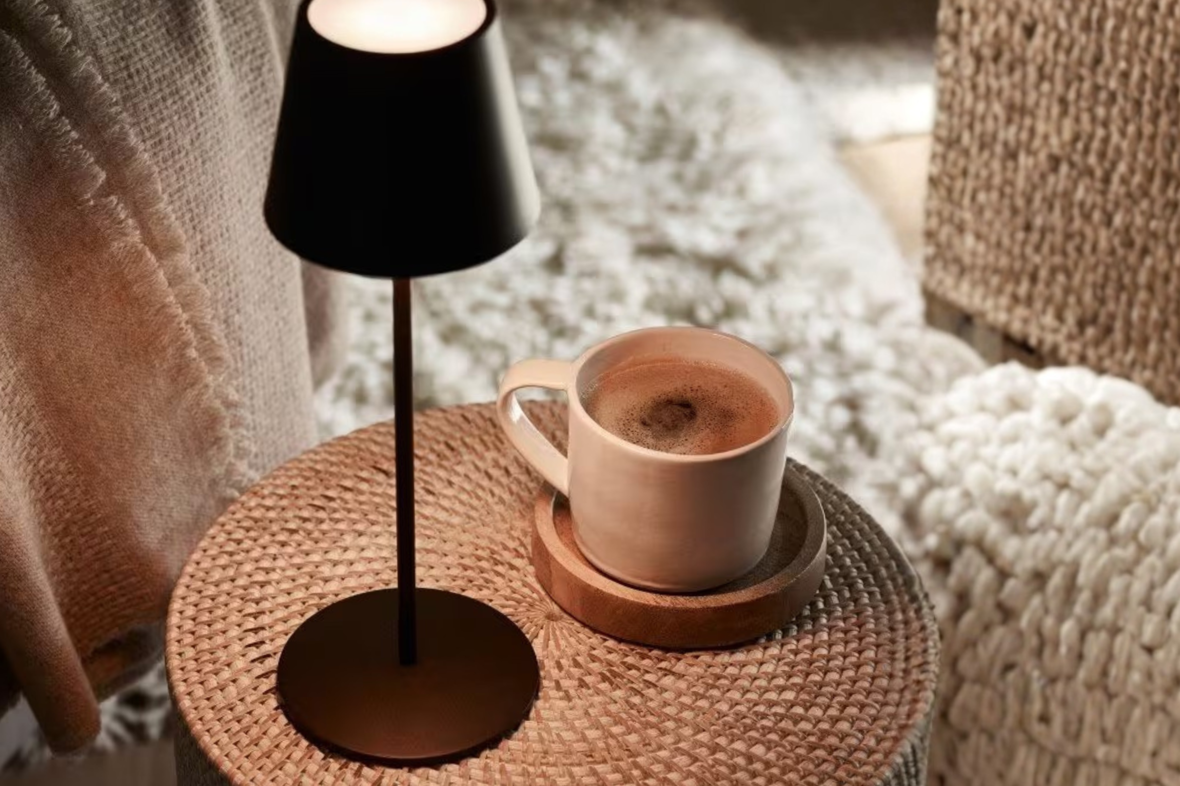 Lamp and Coffee Cosy Setup Lamp and Coffee Cosy Setup