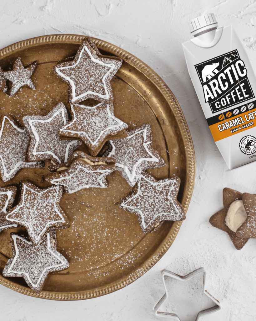 Gingerbread Star Cookies - Arctic Iced Coffee